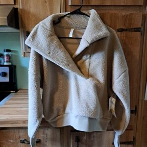 Nordstrom Cream Teddy Jacket